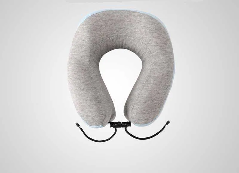 Travel Neck Pillow for Air Flight Car Memory Foam U-Shaped Office Nap Pillows with Invisible Zipper Buckle