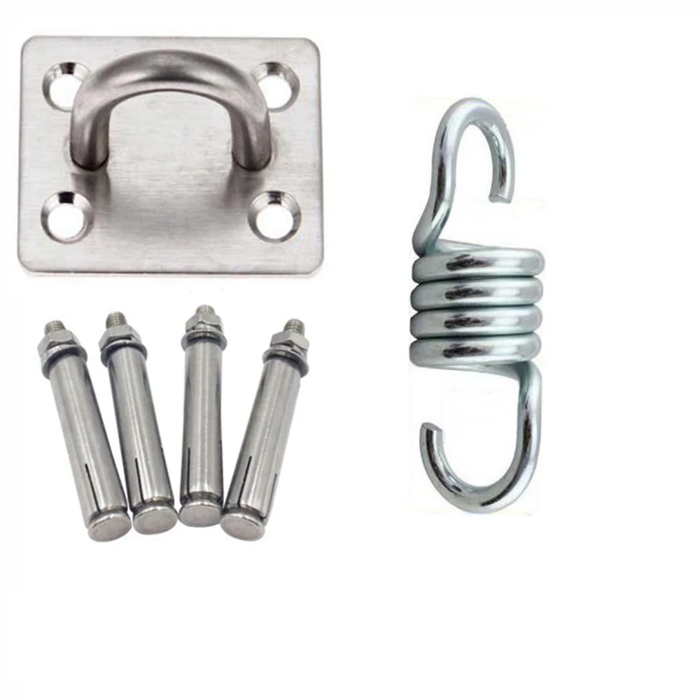 304 Stainless Steel Ceiling Hanging Kit Anchor Suspension Bracket Hook Hanger For Yoga Hammock Sex Swing Hanging Chair Sandbag 