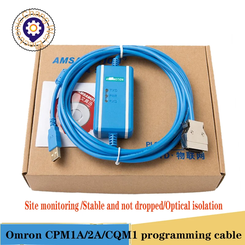 USB-CIF02+ Download Cable Suitable For Omron CPM1A/2A Series PLC Programming Upgraded CQM1-CIF02 USB Port | Инструменты