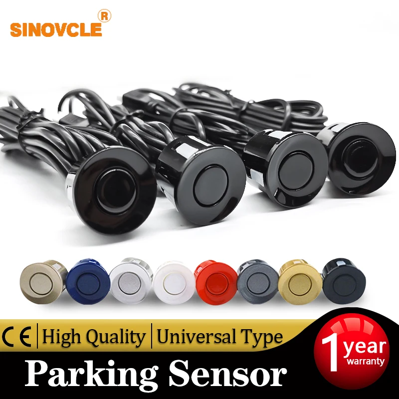 4 Pieces Sensors Parking Sensor 22mm Black Red Blue Gold Grey Silver Champagne Gold / White Color Car Reverse Probe