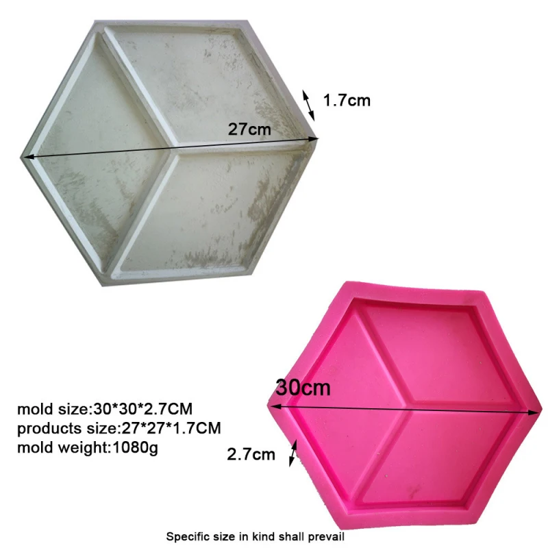Силиконовая форма геометрические бетонные формы шестигранники форма гипсовая основа глиняная форма плитка для пола "сделай сам" Изготовление форм украшение дома сада