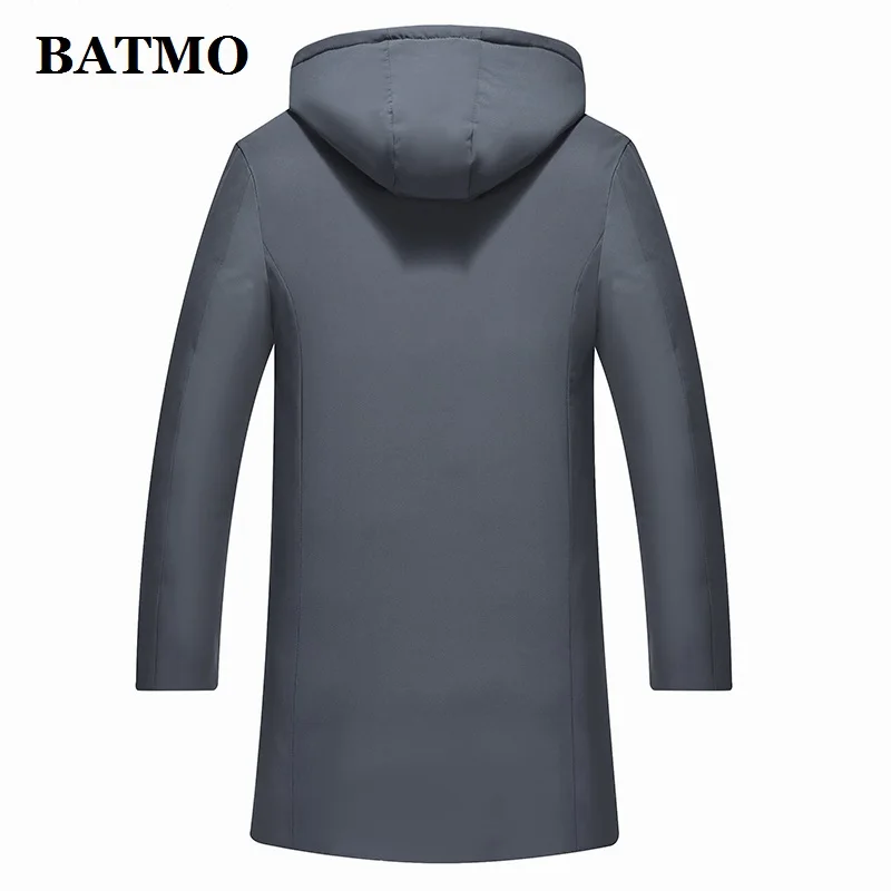 BATMO Новое поступление зимние высококачественные мужские парки с капюшоном, мужские зимние куртки с капюшоном HLF8801-1
