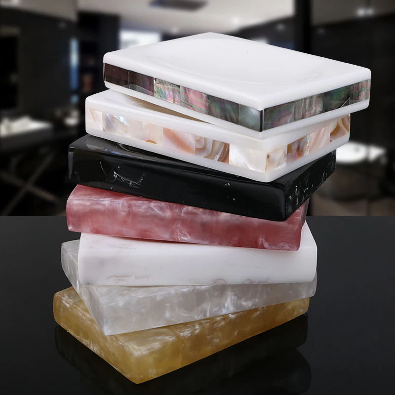

NEWYEARNEW 1piece Resin European Soap Box Fashion Hotel Decoration Soap Dish Handmade Storage Home Furnishing Decoration
