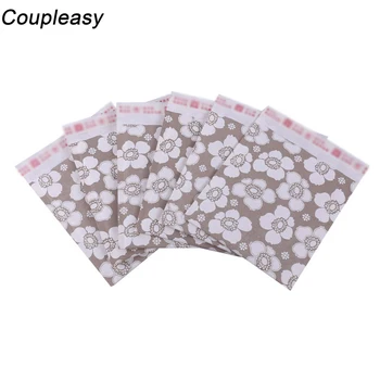 

50Pcs Printing Kraft Paper Bubble Mailers Padded Envelopes Shockproof Bubble Mailer Self Seal Adhesive Bubble Envelope 2 Sizes