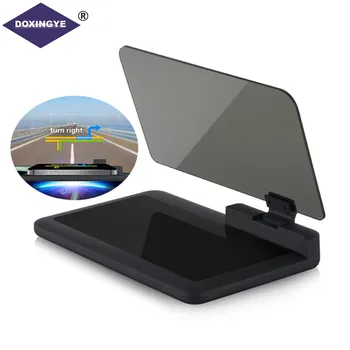 

DOXINGY HUD GPS Navigation Universal Car Dash Mount Cell Phone Holder Reflective Film Vehicle HUD Smartphone Holder Mount