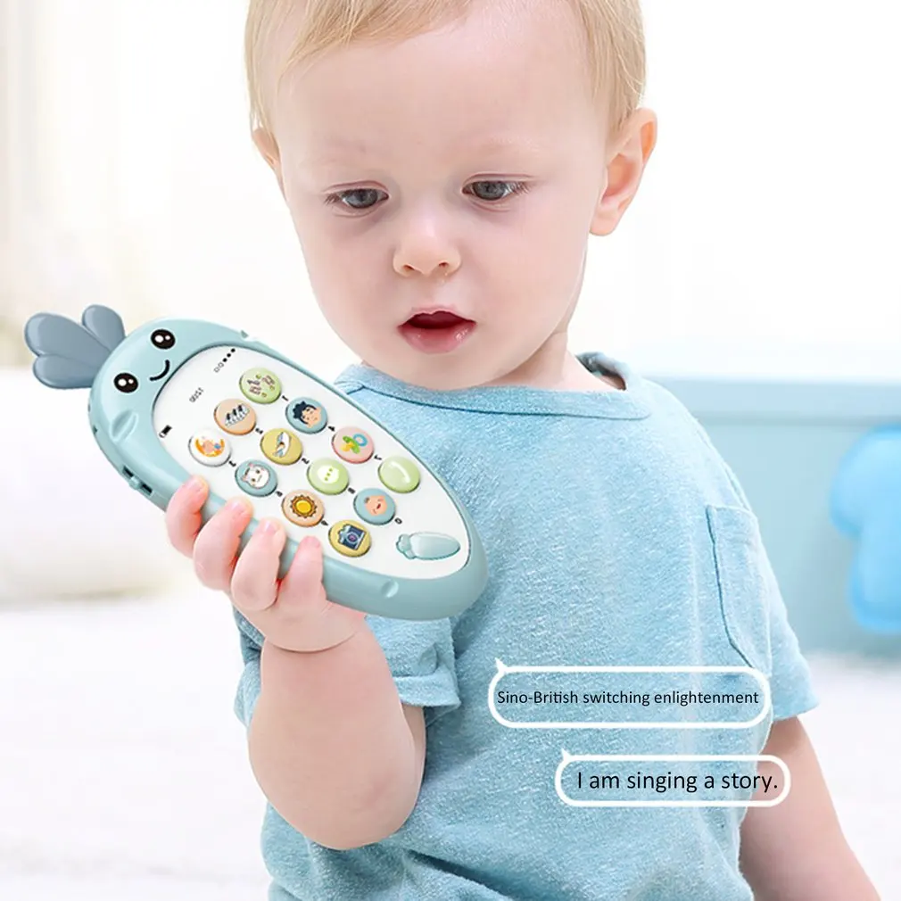 Детский, для мобильного телефона игрушки многофункциональные симуляционные Пазлы для раннего развития детей развивающий сенсорный экран музыкальный телефон игрушка