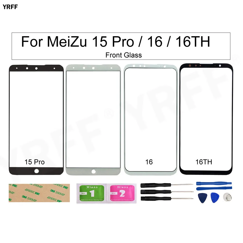 Новинка запасная панель для MeiLan Meizu 16/16TH/ 15 Pro передняя внешняя стеклянная (без