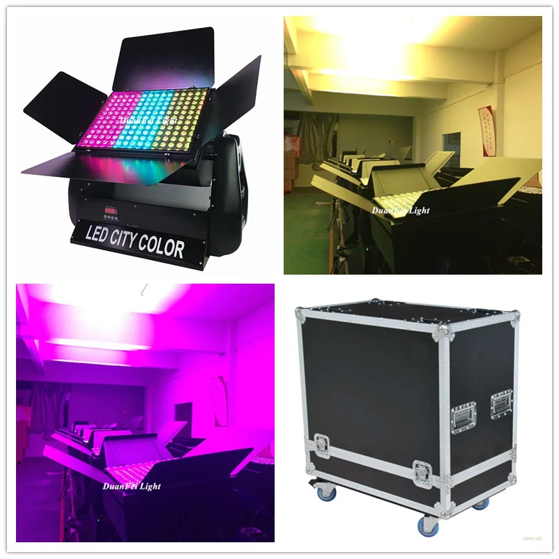 (Roadcase) 2 шт. 180x3 Вт rgb dmx светодиодная настенная мойка для строительства стены