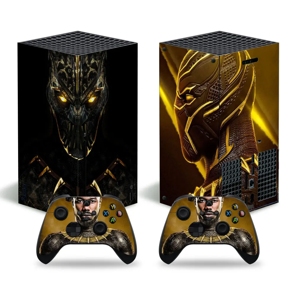 Marvel Iron Man Deadpool Skin Sticker Decal Cover for Xbox Series X Console and 2 Controllers Xbox Series X Skin Sticker Vinyl 