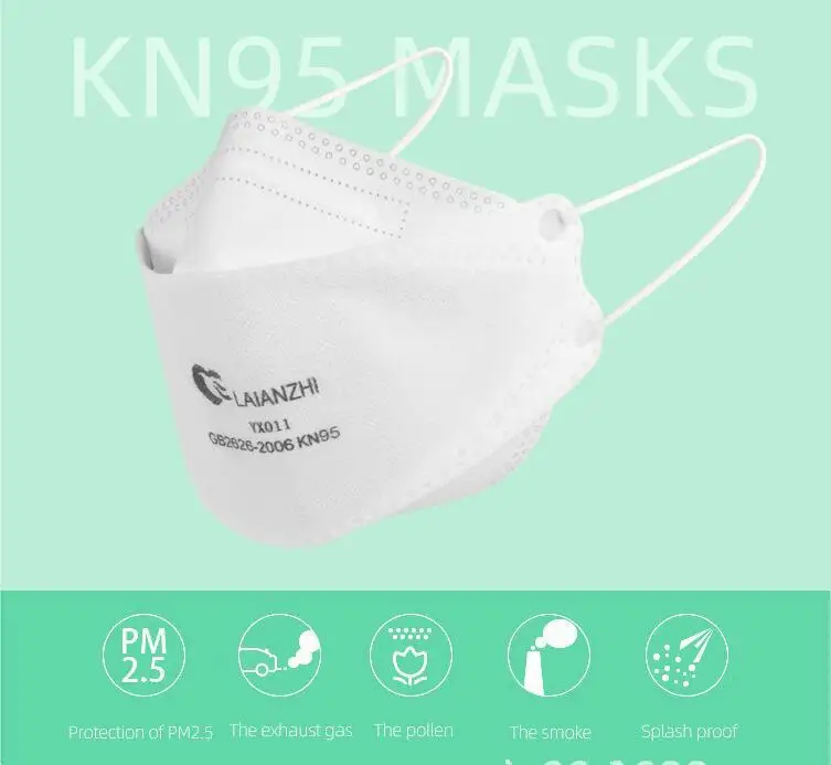 

50pcs Face Mask Kn95 N95 Masks Anti Pm2.5 Anti Particle Dust Mask Protection
