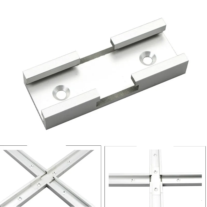 1 шт. Т-образные части перекрестка желоба общего назначения ручка алюминиевая деревообрабатывающая DIY Т-образная дорожка крест