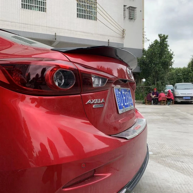 ABS пластик праймер цвет задний ящик крыло спойлер Автозапчасти для Mazda 3 Axela Седан 4