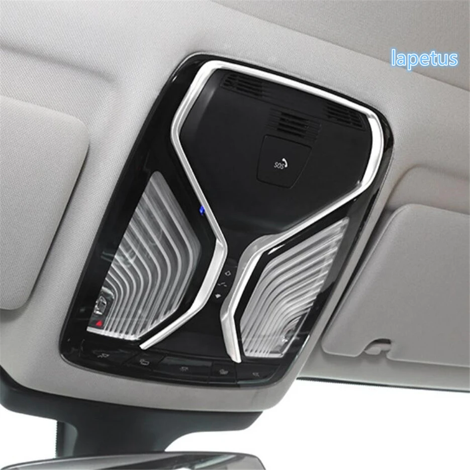 

Lapetus Front Seat Row Top Roof Reading Lights Lamp Decoration Frame Cover Trim Fit For BMW 3 Series G20 2019 ABS / Matte Look
