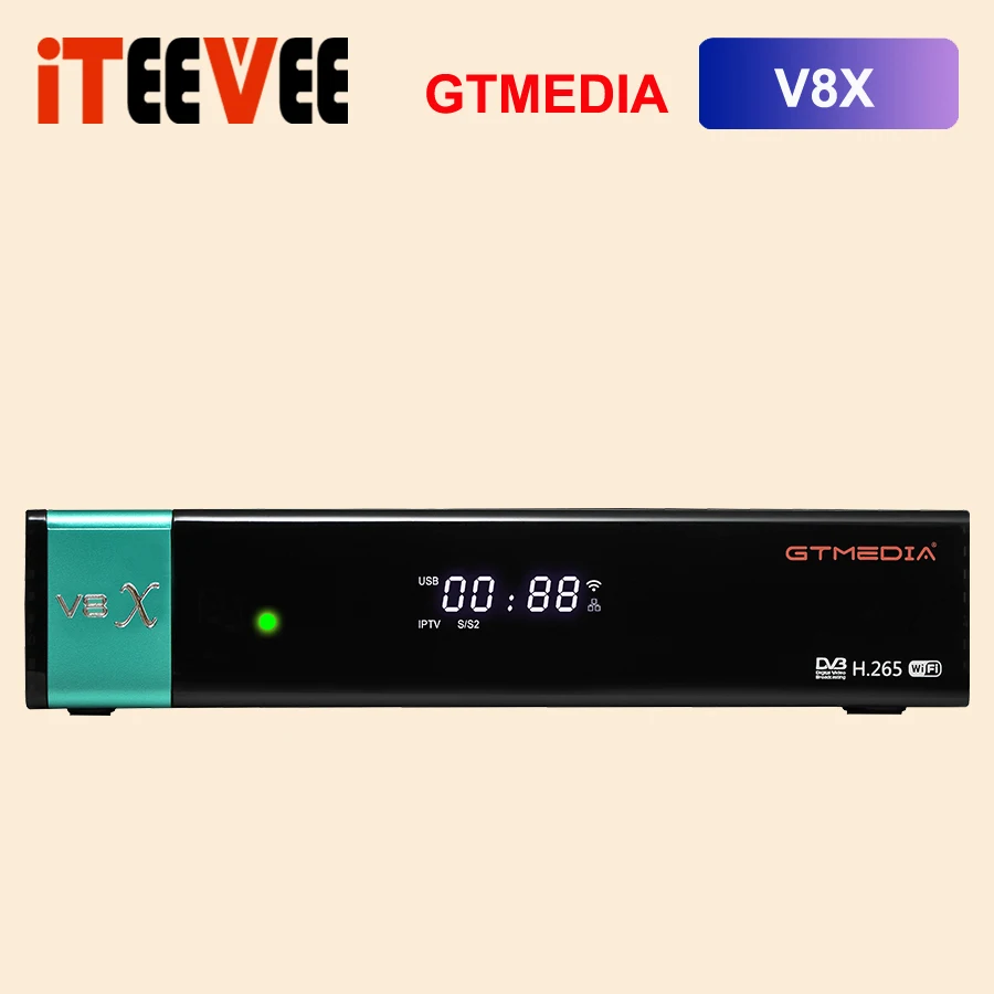 H.265 GTmedia V8X Satellite TV Receiver Card Slot CA Support