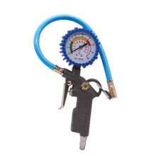 Манометр давления в автомобильных шинах, манометр, измеритель давления, автомобильный пистолет, самофиксирующийся пистолет, триггер, Надувное устройство для авто 220PSl