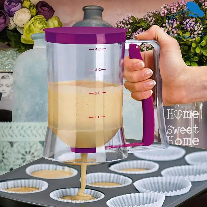 Batter Dispenser Tool Pancake Cupcake Baking Tool Waffles Muffin Mix