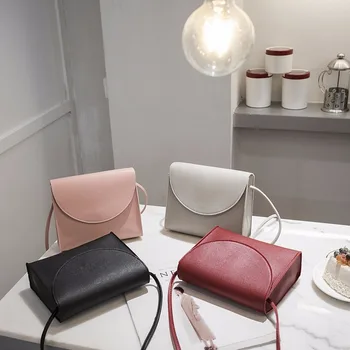 

New Fashion Small Square Bag Korean Style Women Simple Shoulder Messenger Bag Casual Girl Phone Bag Purse