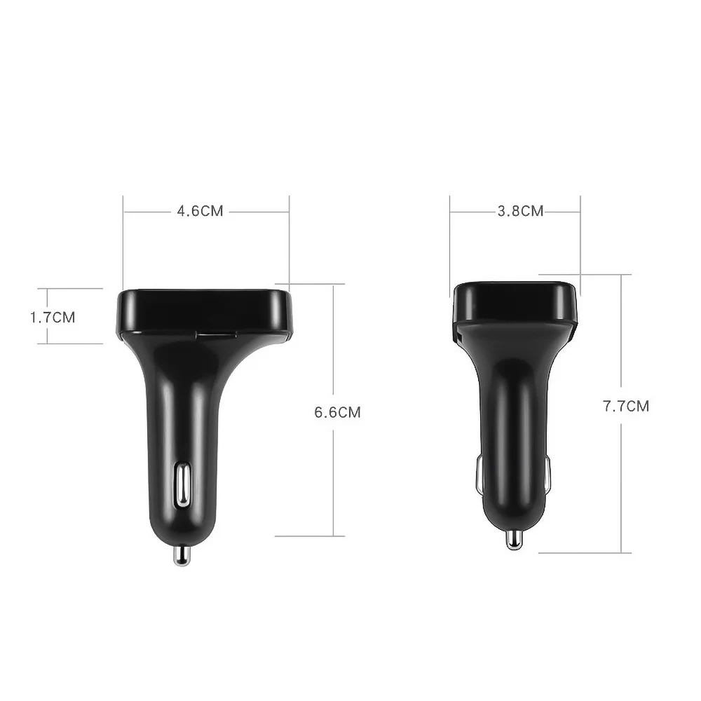 Автомобильное зарядное устройство Bluetooth с двумя USB портами|Кабели адаптеры и