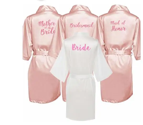 

2019 New Bridesmaid Robes Blush Robes Bridal Robes Satin Robe Bridesmaid Robes Wedding