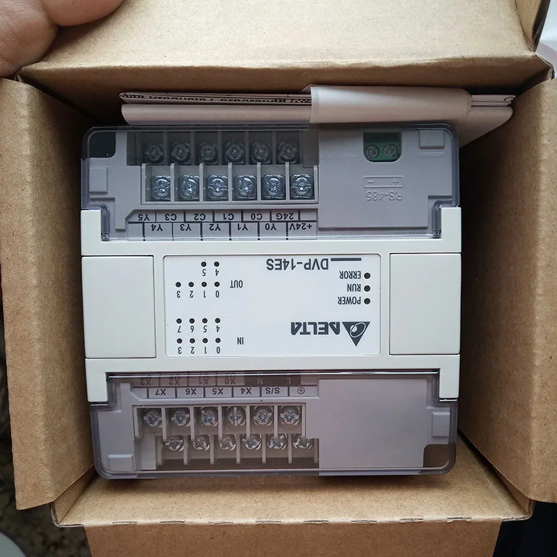 Оригинальный программируемый контроллер Delta DVP14ES00T2 14-точечный хост 8DI 6DO в коробке