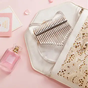 

21-Key kalimba Thumb Piano Transparent Acrylic Kitten Case Musical Instrument Beech kalimba Thumb Piano Hot sale