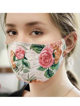 

Floral fashion mask Chinese style small fresh floral mask breathable cotton
