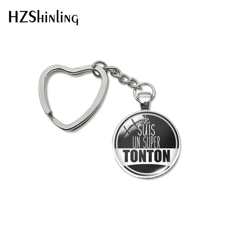 Новинка 2020 модный брелок Super Tonton je suis un подарок с надписью oncle Heart Forever ювелирные