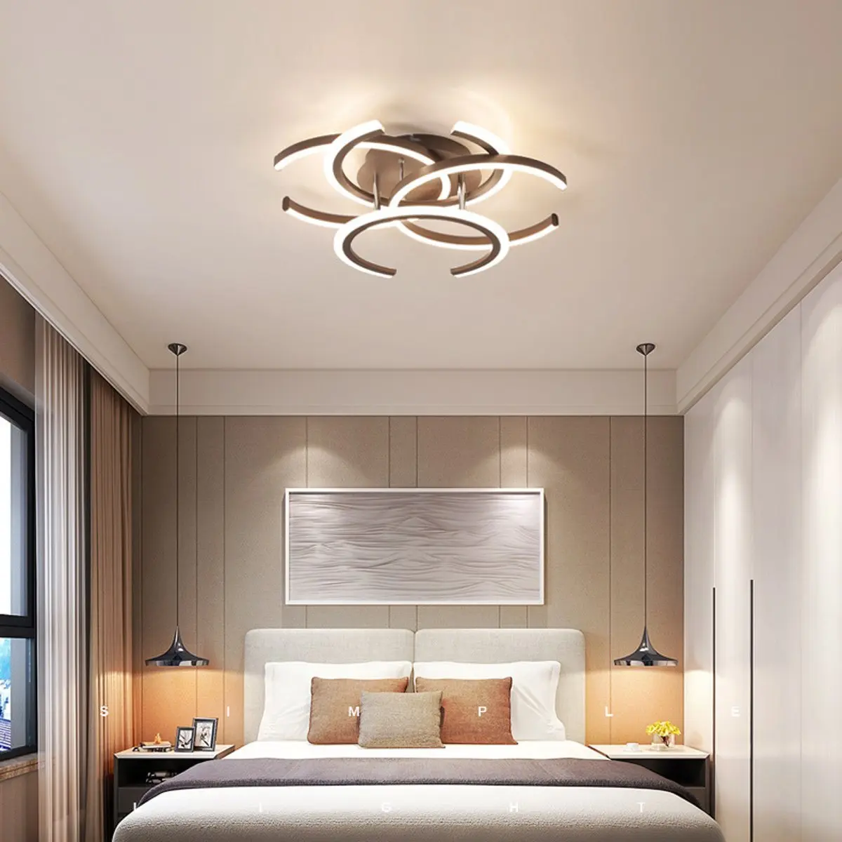 

Dimmable Remote Control LED Ceiling Light 36W 220V Acrylic Lamp Hallway Bedroom Home Decor Modern Indoor Lighting Fixture