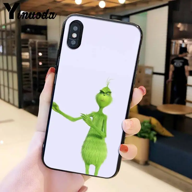 Yinuoda Grinch Chrustma TPU Мягкий силиконовый чехол для телефона чехол для iPhone 8 7 6 6S Plus X XS MAX 5 5S SE XR мобильных телефонов - Цвет: A16