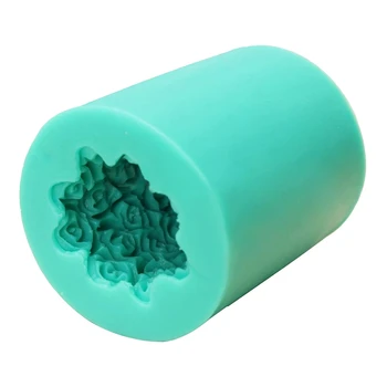 

Silicone Candle Mold 3D Cylinder DIY Gypsum Plaster Crafts Mould Candle Mold Candle Soap Mould Craft Resin Molds Tool