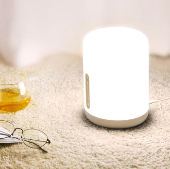 

Xiaomi Mijia Bedside Lamp 2 Smart Light voice control touch switch Mi home app Led bulb For Apple Homekit Siri & xiaoai clock