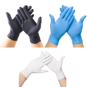 

DEWBest White Nitrile Examination Gloves Latex FreeDisposable Nitrile Glove