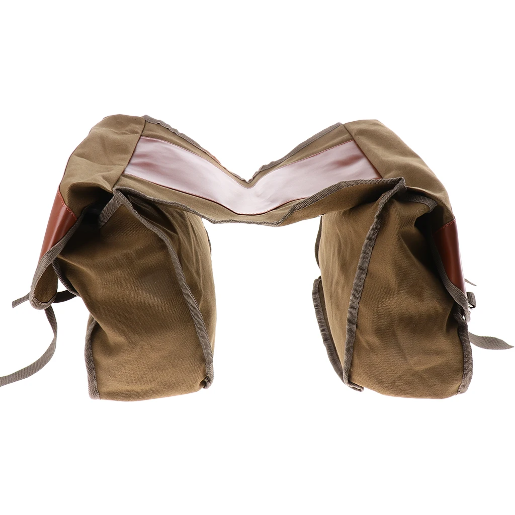 Double Panniers Mountain Road Bike Rack Trunk Bag Bicycle Rear Seat Saddlebags