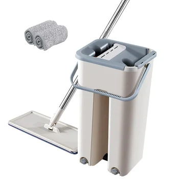 

Mop Cloth With Bucket Bucket Hand Free Wringing Mop Self Wet Cleaning And Dry Household Mop Microfiber System Floor Cleaning