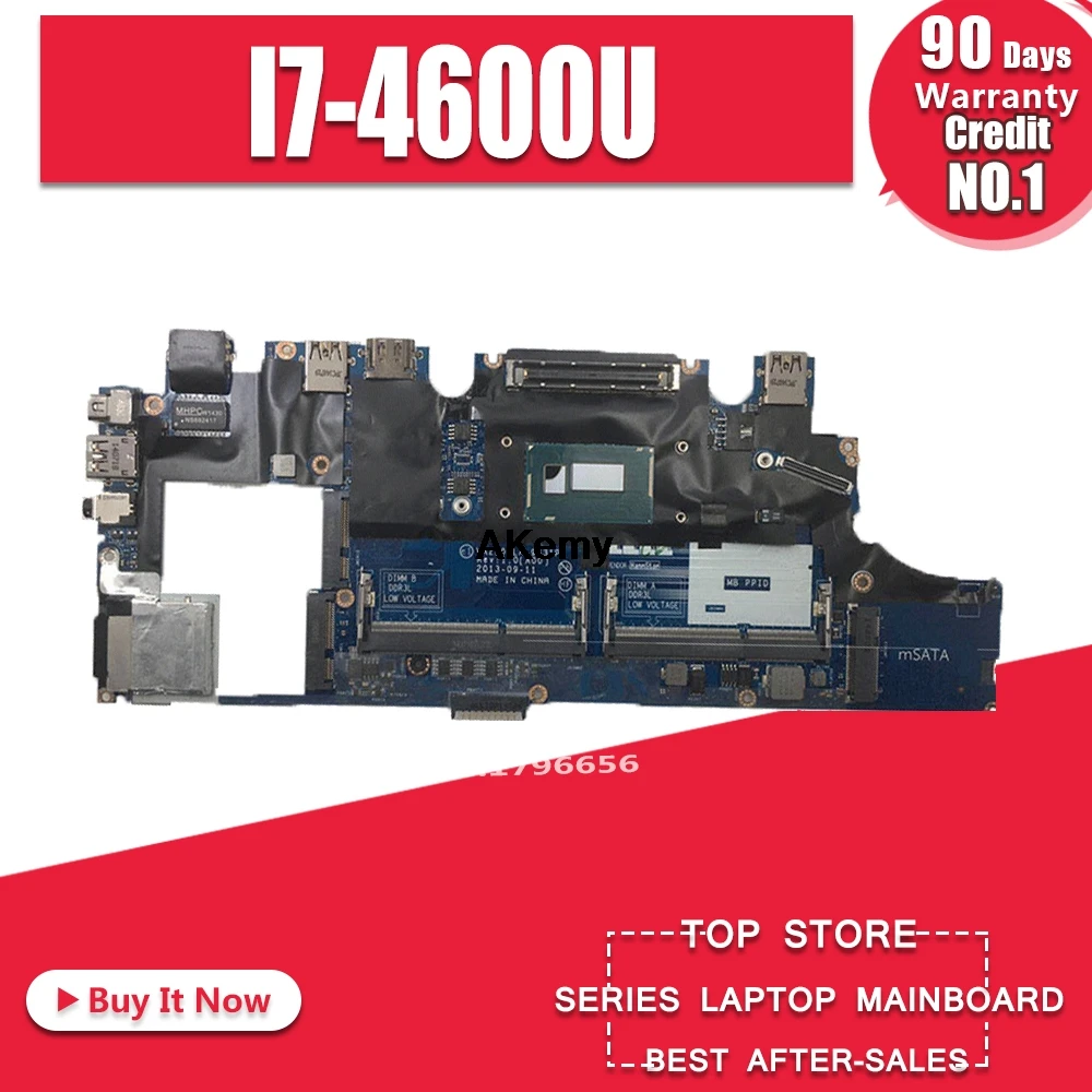 

For Dell E7240 Motherboard DDR3L VAZ50 LA-9431P CN-0X9Y17 I7-4600U E7240 Laptop Motherboard 100% tested intact
