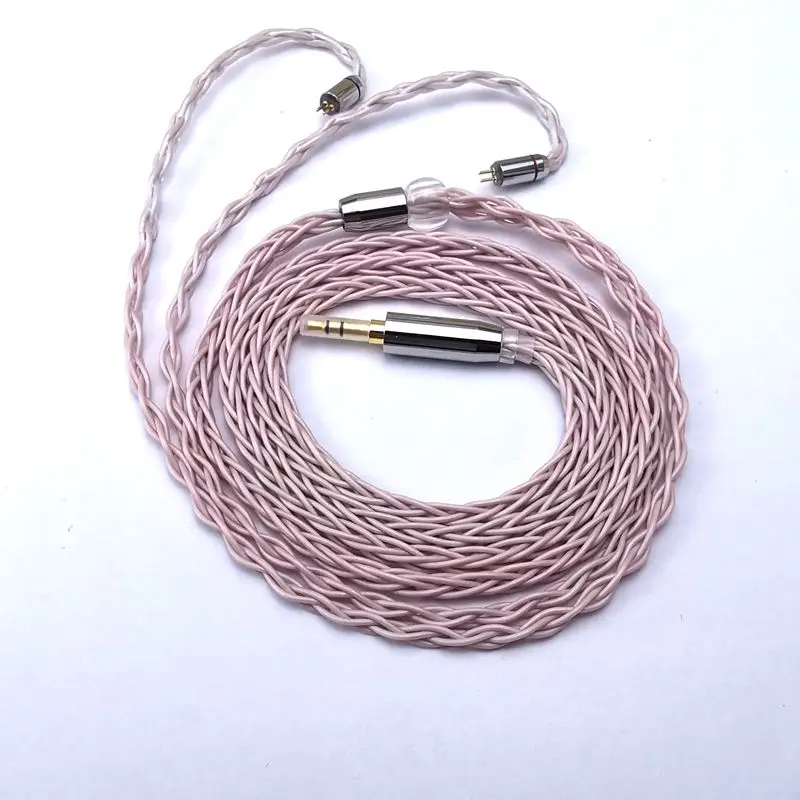 Fone de Ouvido Pérola em pó Exterior para Zs10 Núcleos Único Cristal Cobre Cabo Atualização Mmcx 0.78mm Pvc Plástico Pele Pro Zsn As16 8 - Image 5