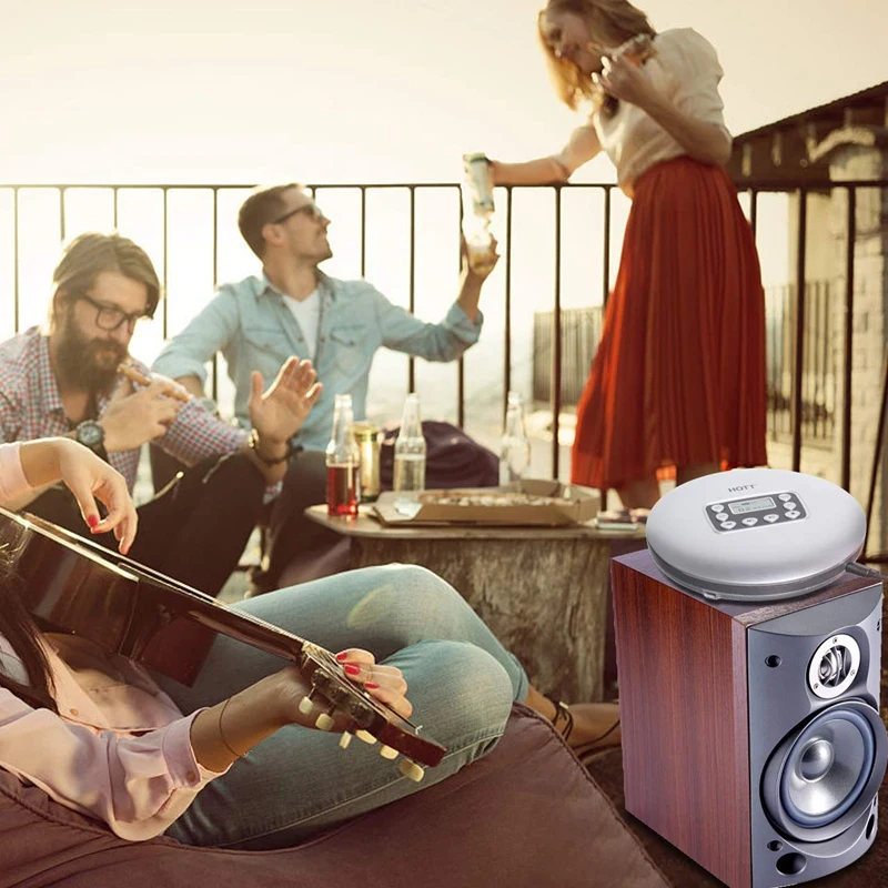 

FFYY-HOTT 711Portable CD Player Built-In 1000Mah Battery with LED Display,Personal CD Music Player for Kid Adult Students