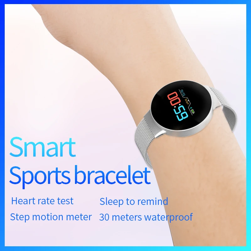Couple R11 Smart Watch Full Screen Touch Ip67 Waterproof Support Heart Rate Blood Pressure Exercise Fitness Smart watch Band