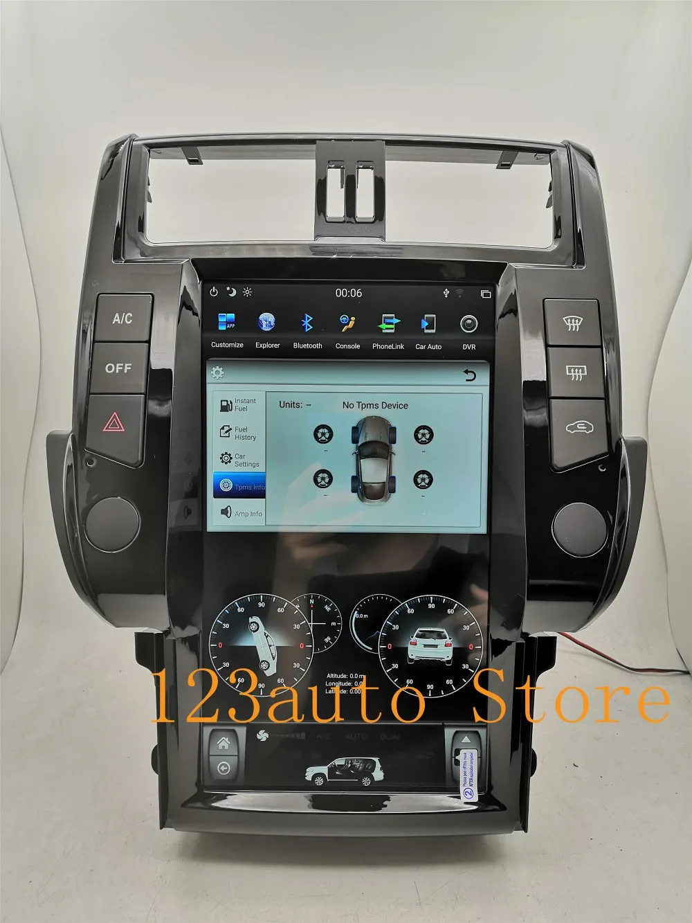 13,6 дюймов вертикальный Tesla стиль Android 8,1 автомобильный DVD gps плеер для toyota Land Cruiser Prado 150 2010-2013- PX6 ips