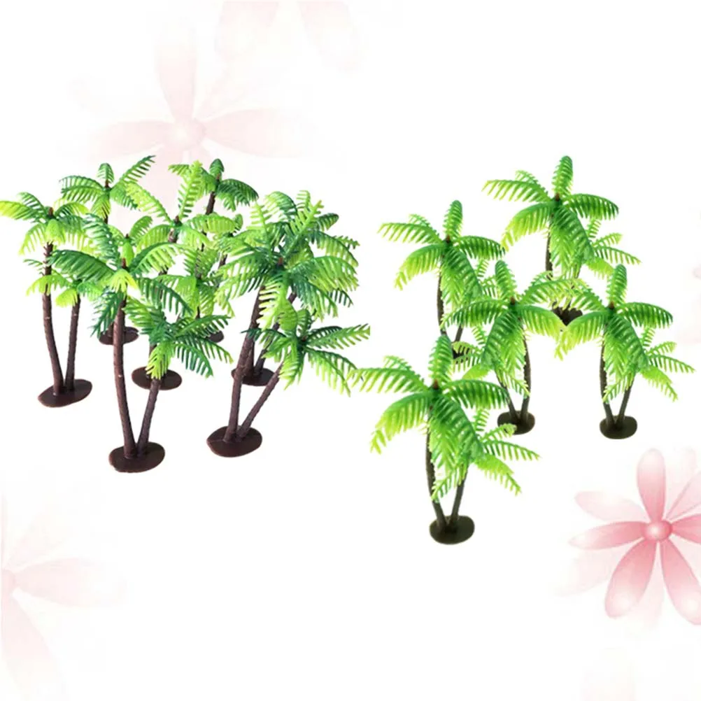 Miniature Artificial Palm Tree Bonsai for Aquarium and Cake Decoration