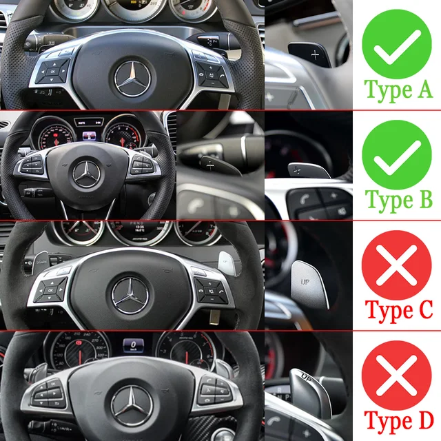 Für Mercedes Benz A B C E GLE Klasse W176 W205 W246 C117 W218 GLB X247 CLA  C118 CLS Auto lenkrad schaltwippen DSG Verlängern - AliExpress