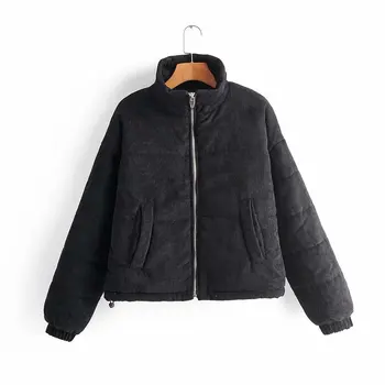 

Woah new SY341-88 Euro-American Wind 19 Women's New Collar Corduroy Cotton Jacket