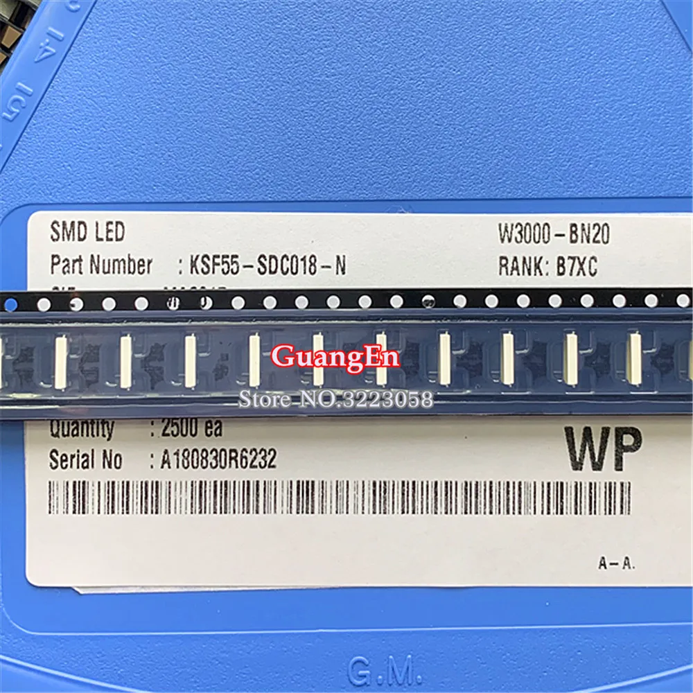 200 шт. оригинальная светодиодная подсветка AOT Edge LED Series TS732A 0 7 Вт 3 в 7032 холодный