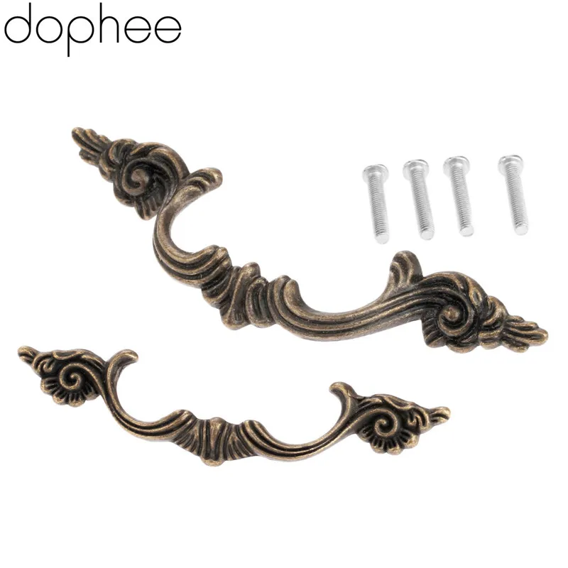 

dophee 64/97MM Antique Furniture Handle Cabinet Knobs and Handles Drawer Kitchen Door Pull Cupboard Handle Furniture Fittings