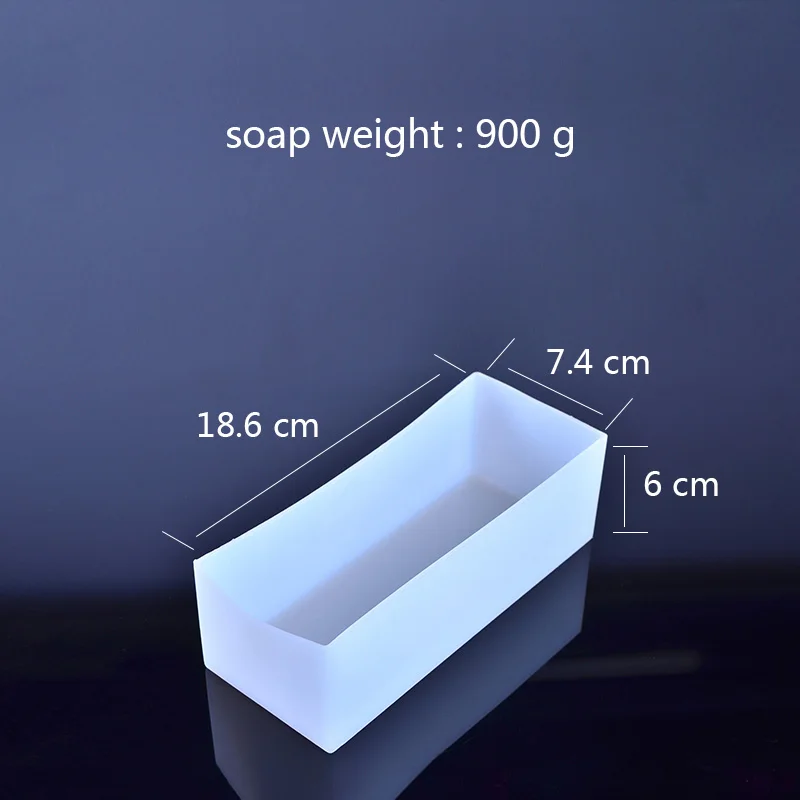 18.6 x 7.4 x 6 cm Николь силиконовые формы для мыла прямоугольник белый лайнер Плесень Для ручной работы инструмент - Цвет: 18.6 x 7.4 x 6 cm