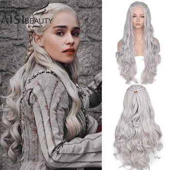 

Aisibeauty Cosplay Wigs for Holloween Synthetic Braids Wigs for Black Women Long Wavy Wigs Natural Looking High Temperature Hair