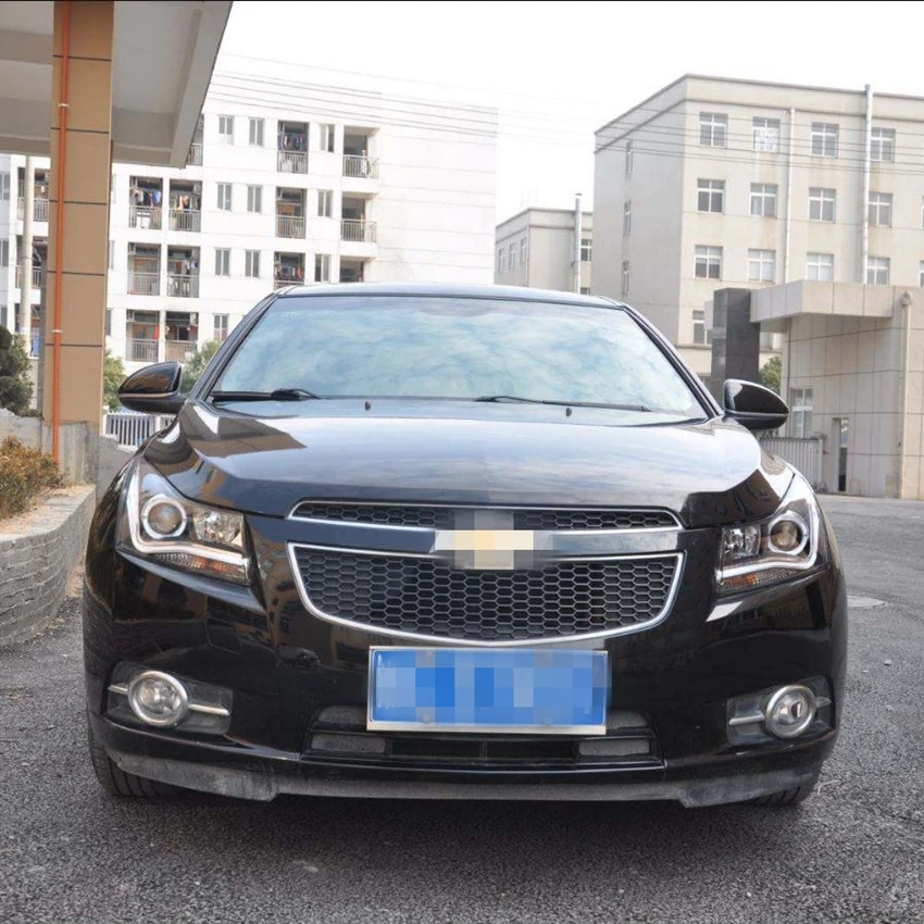 Vland завод для автомобиля головной свет для Cruze светодиодный головной фонарь 2010 с поворотным сигналом+ DRL+ ангельские глазки