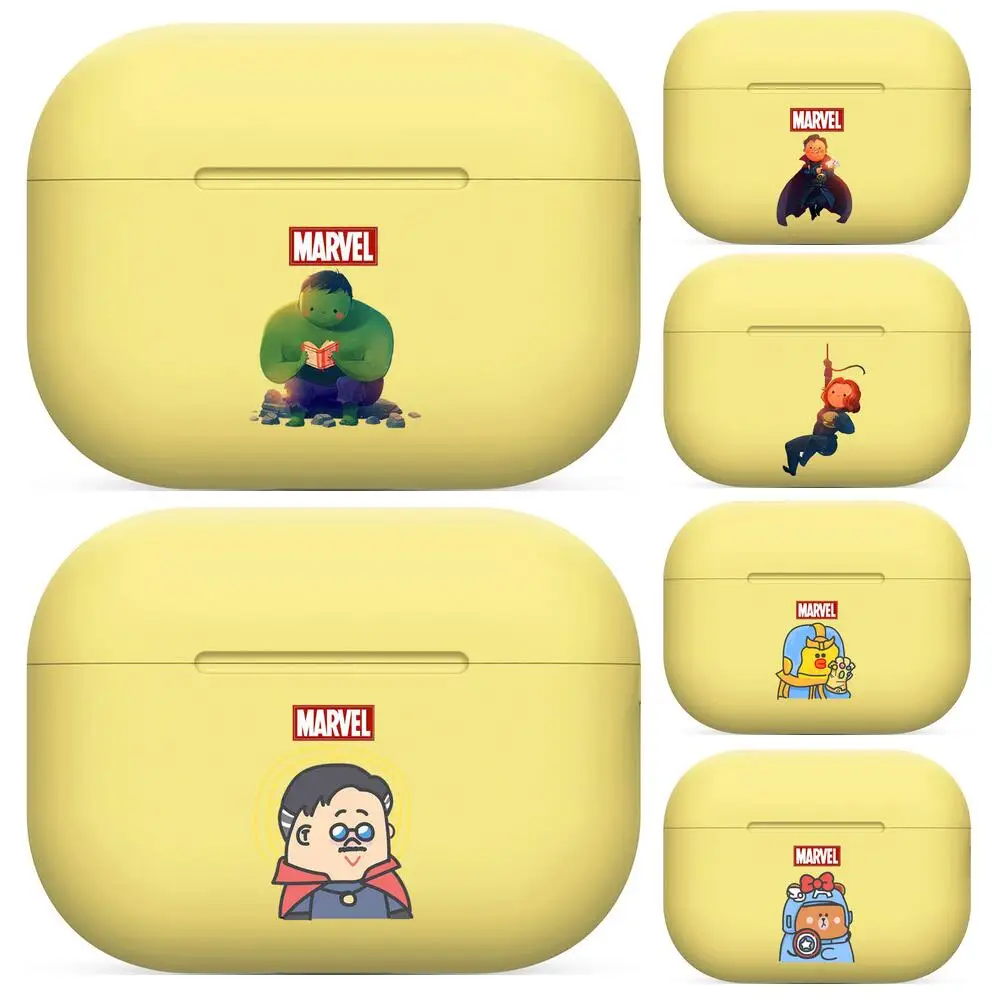 

Avengers Marvel Cartoon Silicone Case For AirPods Pro 3 2 1 Case Cover Coque Wireless Bluetooth Headphones Cover On AirPods Pro