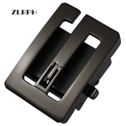 Zlrph moda masculina liga de negócios fivela automática único homem placa fivelas cinto catraca masculino vestuário acessórios