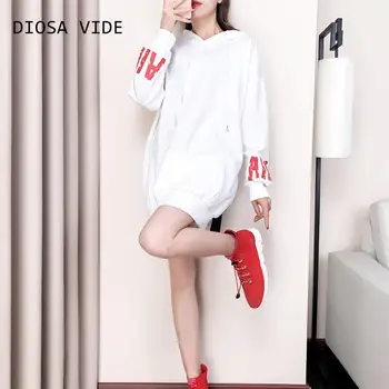 

2019 Autumn Clothing Student Loose Long Fund Down Clothes Be Missing Even Midnight Woman Exceed Fire Cec Loose Coat Tide